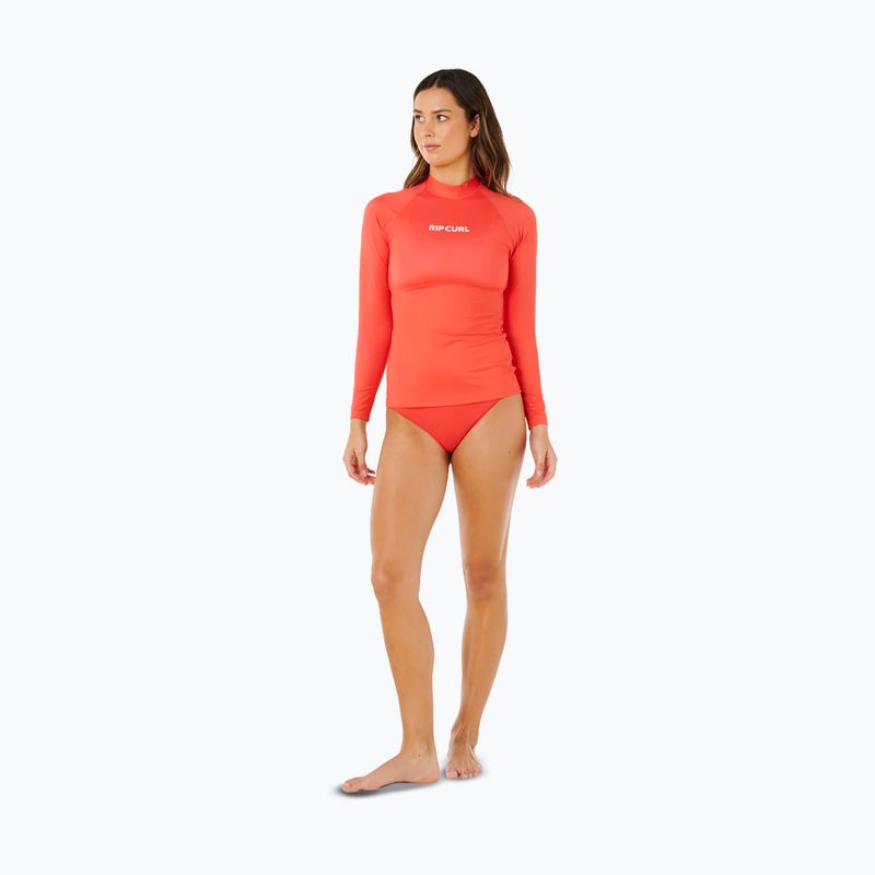 Women's swim longsleeve Rip Curl Classic Surf UPF Rashguard red 2