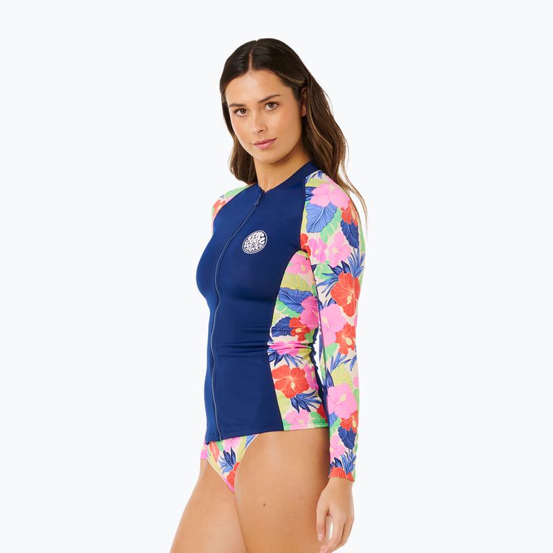 Women's swim long sleeve Rip Curl Party Wave Upf Zip multicolor 4