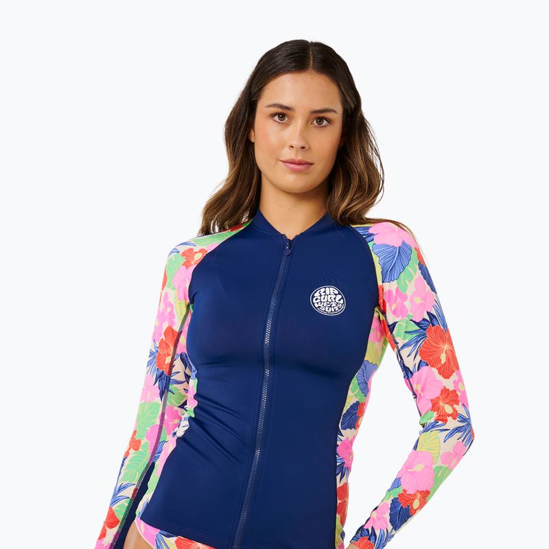 Women's swim long sleeve Rip Curl Party Wave Upf Zip multicolor 5