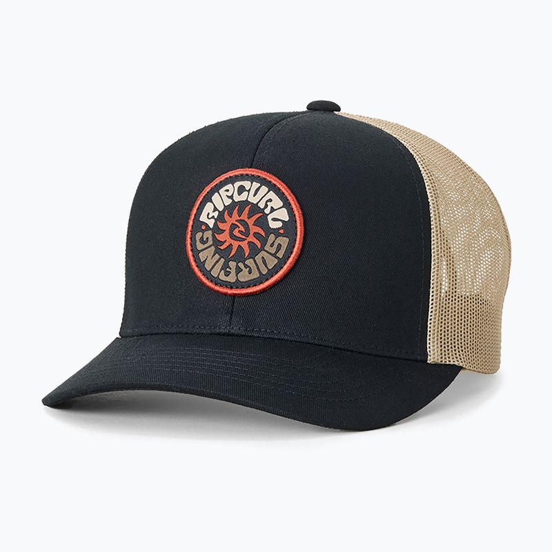Men's baseball cap Rip Curl Custom Curve Trucker black/khaki 2