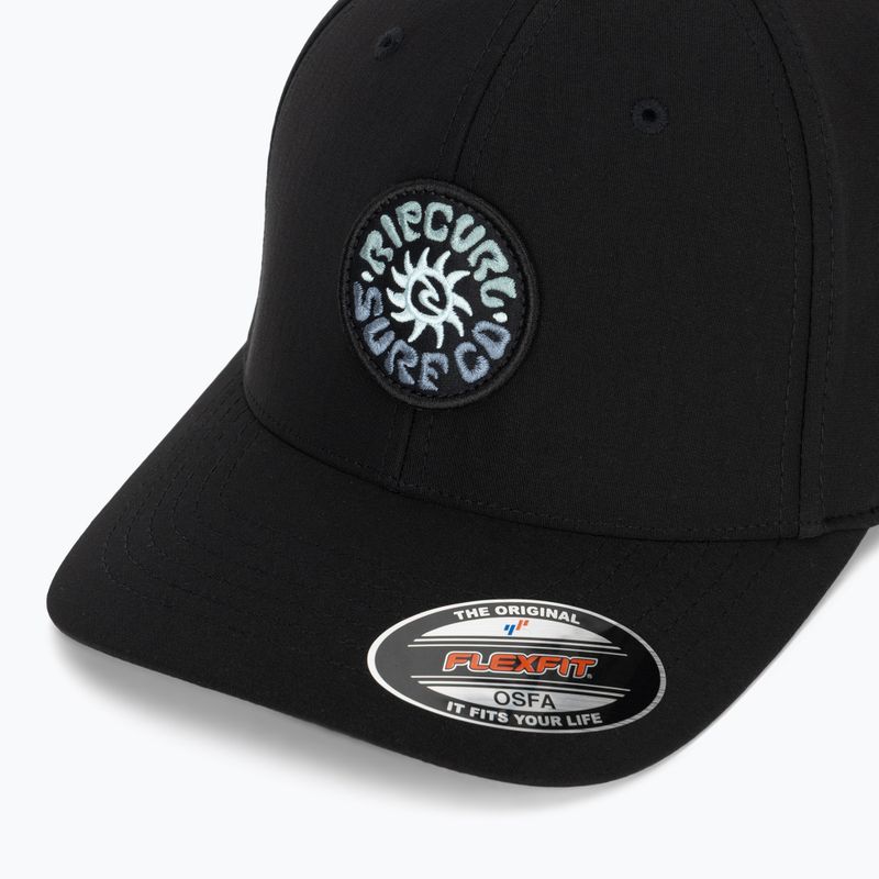 Baseball cap Rip Curl Pacific Rinse Flexfit black 3