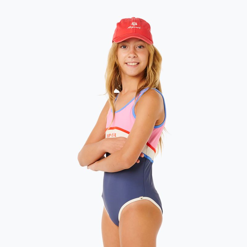 Children's one-piece swimsuit Rip Curl Surf Revival navy 5