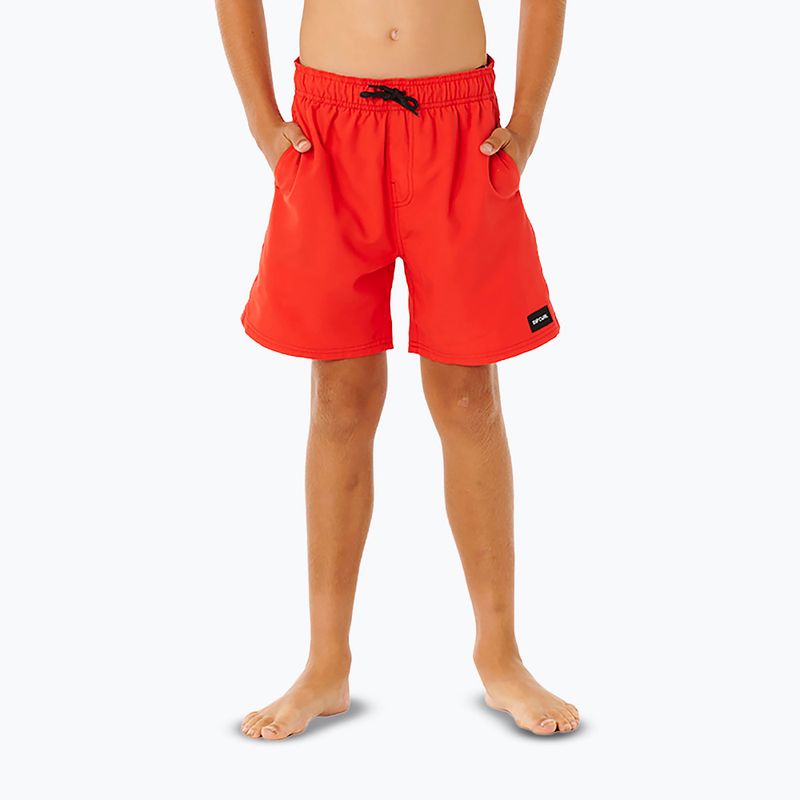 Children's swim shorts Rip Curl Offset Volley red 13