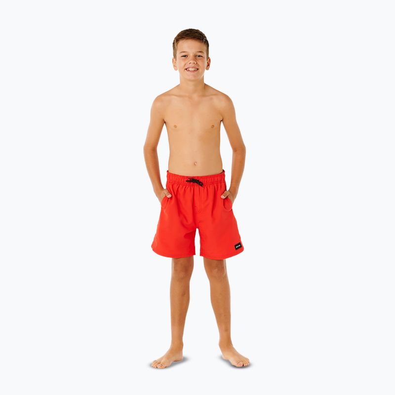 Children's swim shorts Rip Curl Offset Volley red 2