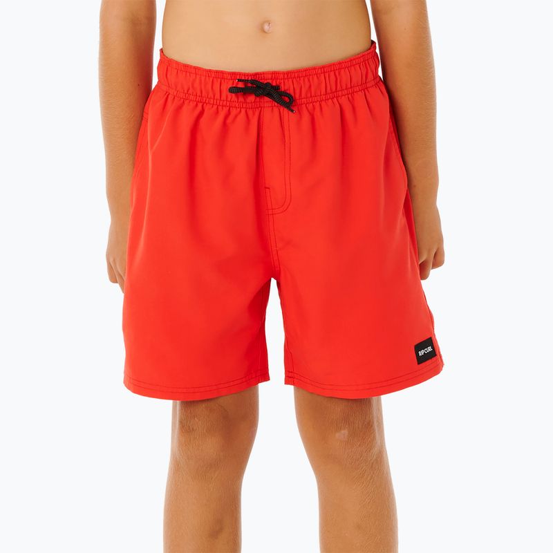Children's swim shorts Rip Curl Offset Volley red 3