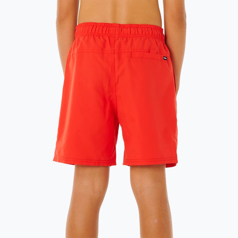 Children's swim shorts Rip Curl Offset Volley red 4