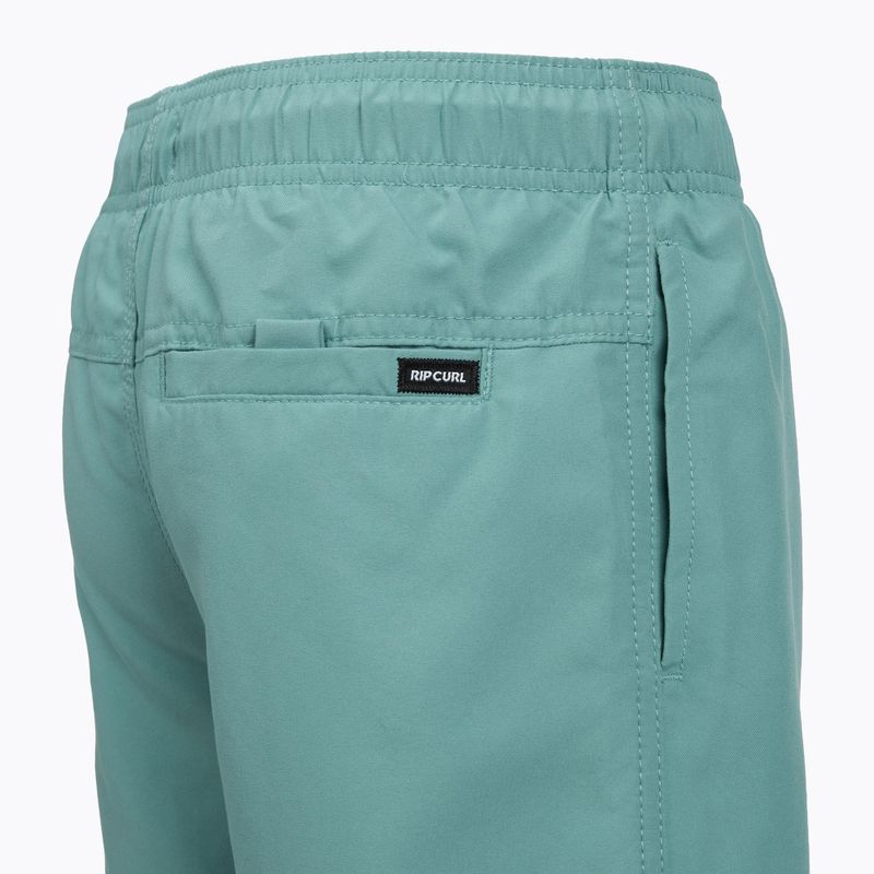Children's swim shorts Rip Curl Offset Volley blue lagoon 10
