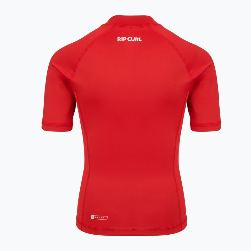 Children's swim top Rip Curl Waves Upf lava red 2