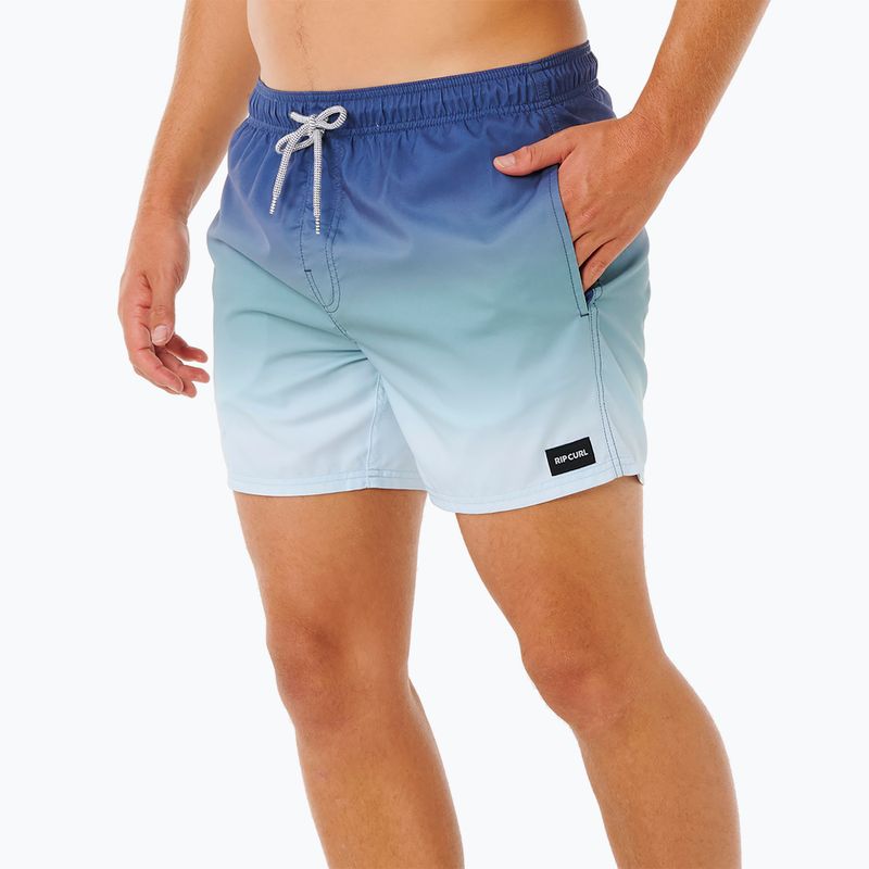 Men's swim shorts Rip Curl Offset Fade Volley light navy 4