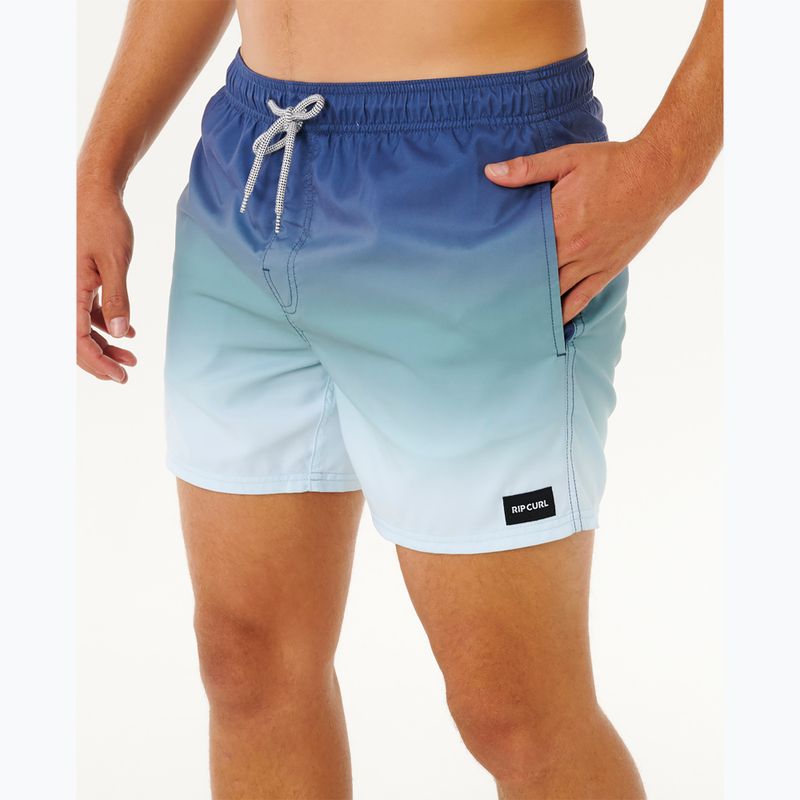 Men's swim shorts Rip Curl Offset Fade Volley light navy 6