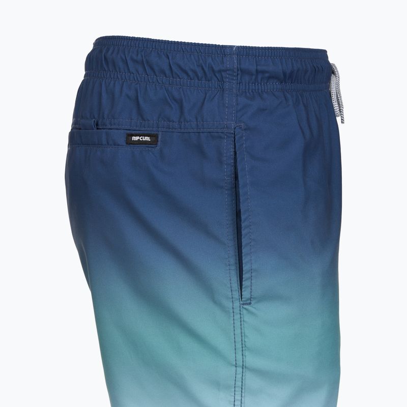 Men's swim shorts Rip Curl Offset Fade Volley light navy 4