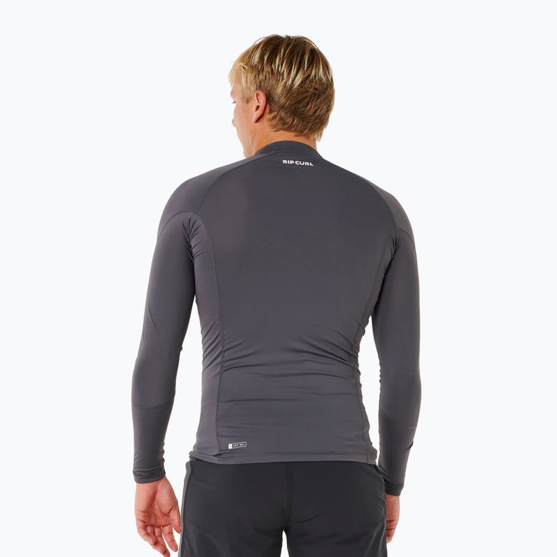 Men's swim long sleeve Rip Curl Waves Upf Perf charcoal grey 3