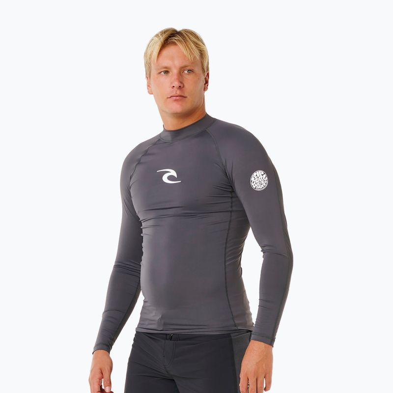 Men's swim long sleeve Rip Curl Waves Upf Perf charcoal grey 4