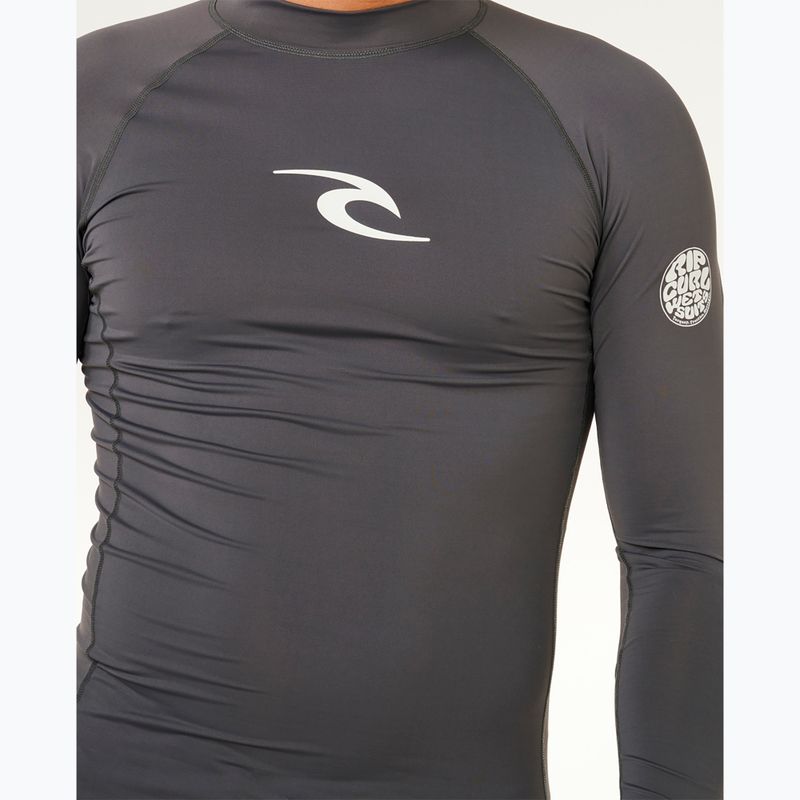 Men's swim long sleeve Rip Curl Waves Upf Perf charcoal grey 6