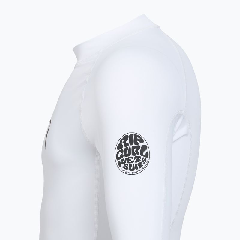 Men's swim long sleeve Rip Curl Waves Upf Perf white 5