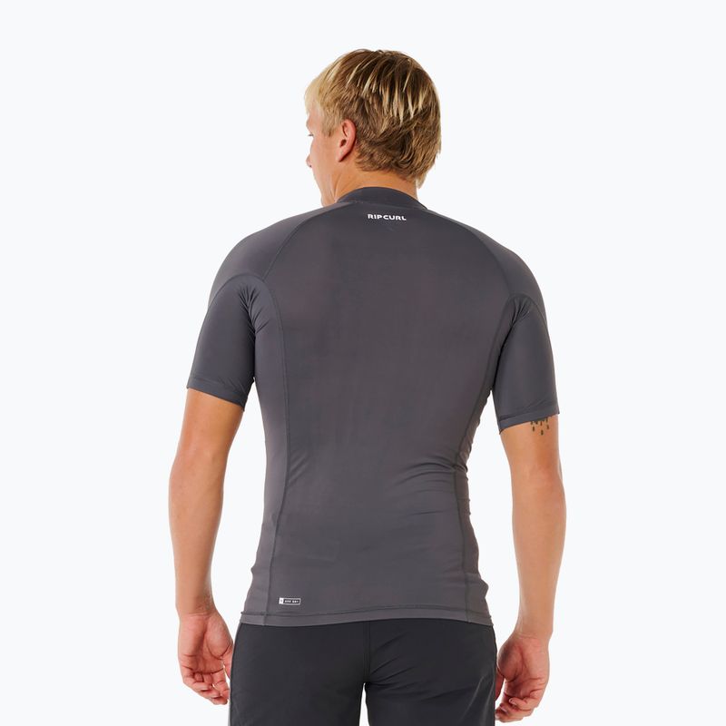 Men's swim top Rip Curl Waves Upf Perf charcoal grey 3