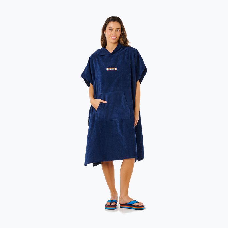 Women's poncho Rip Curl Icon Hooded Towel dark navy 3