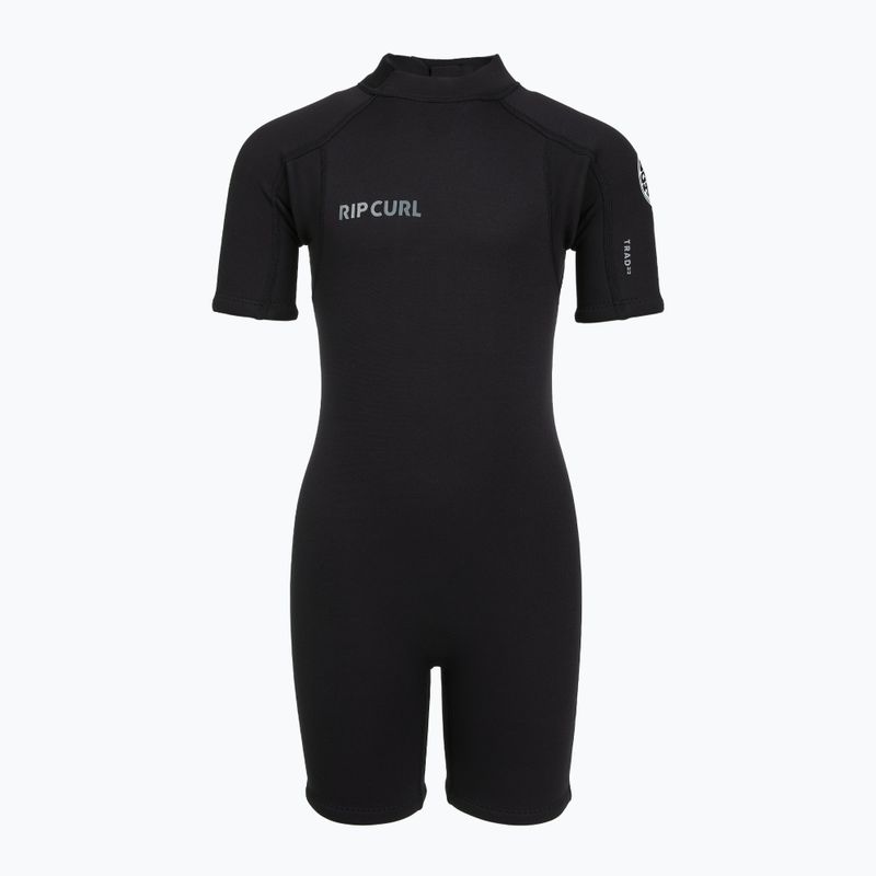 Children's swimming wetsuit Rip Curl Groms Trad 2/2 mm Back Zip Springsuit black 2