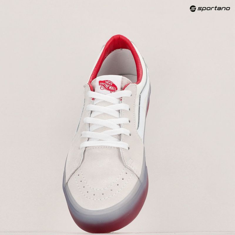 Vans SK8-Low white/red shoes 9