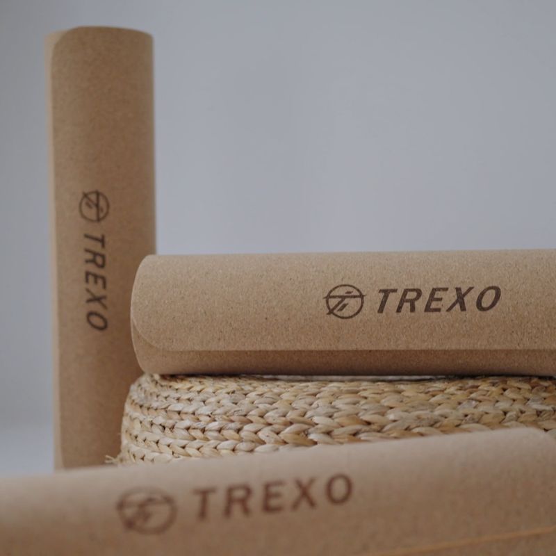 XTREXO Yoga mat TPE cork 6 mm black YM-C01C 14