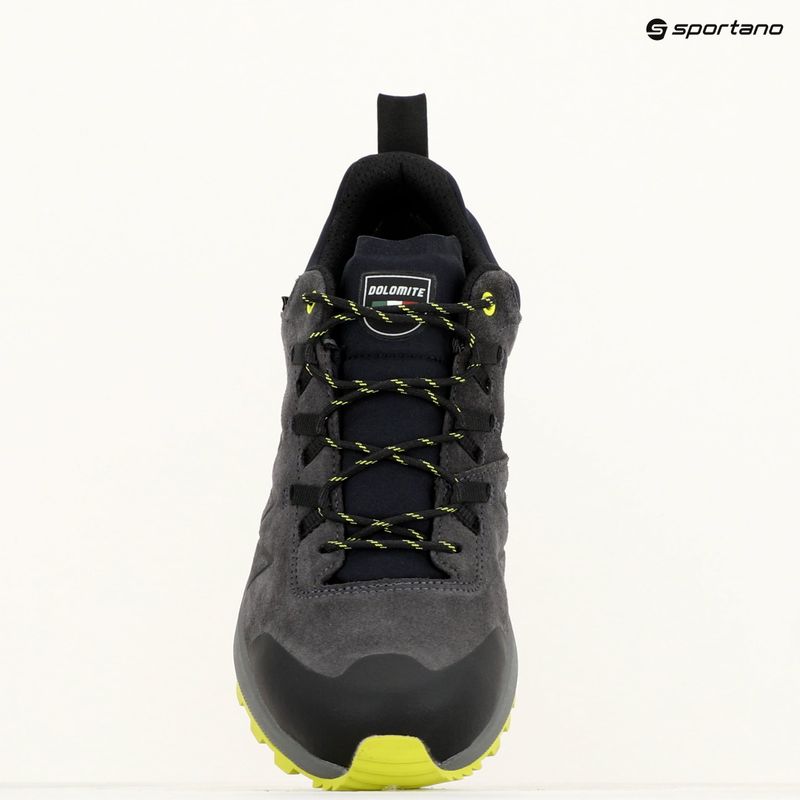 Men's hiking boots Dolomite Croda Nera GTX grey/lime green 10