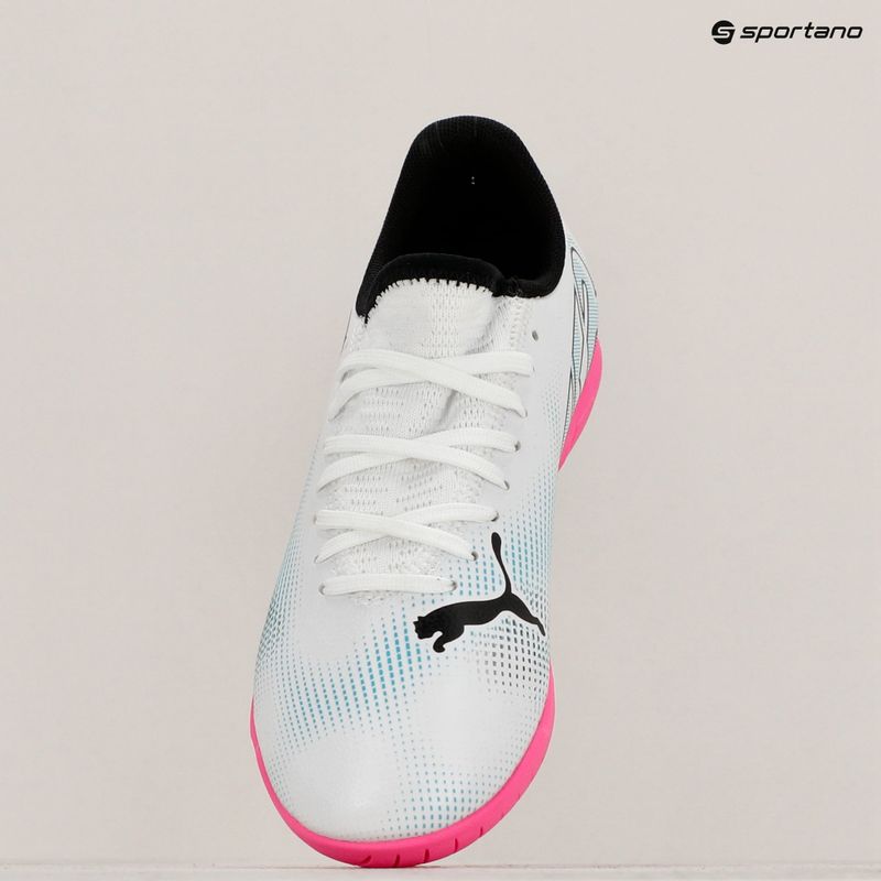 PUMA Future 7 Play IT children's football boots puma white/puma black/poison pink 10