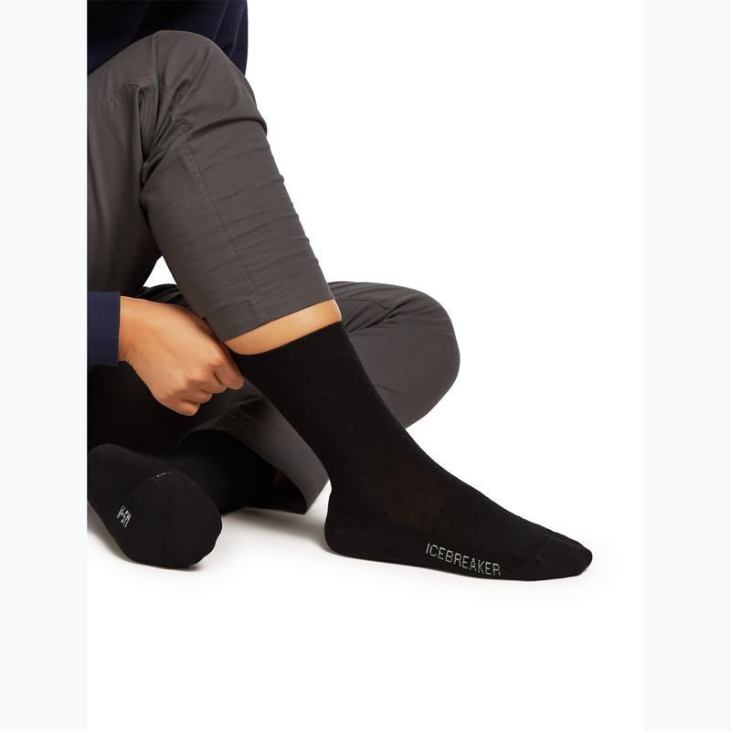Women's socks Icebreaker Merino Lifestyle Light Crew black 4