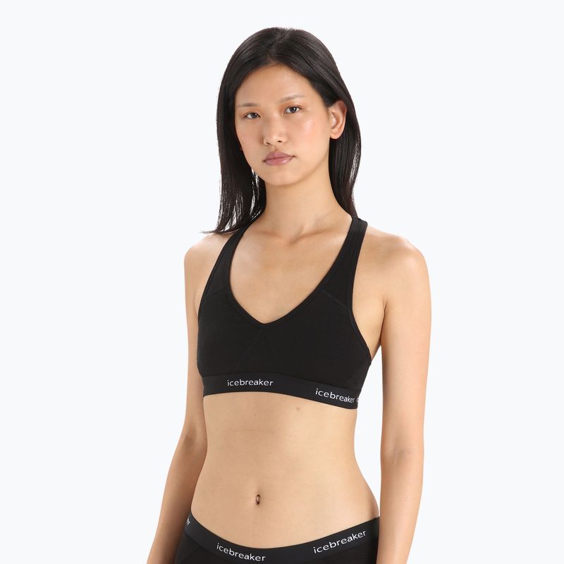 Icebreaker Sprite Racerback thermal bra black IB1030200011