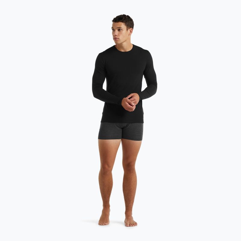 Men's thermal top icebreaker Merino 150 Anatomica Crewe black 2