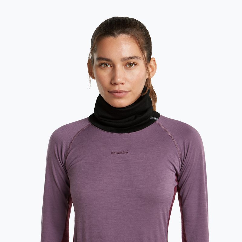 Multifunctional neck gaiter icebreaker Apex Chute black 6
