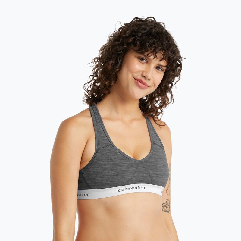 Icebreaker Sprite Racerback Gritstone thermal bra 103020 5