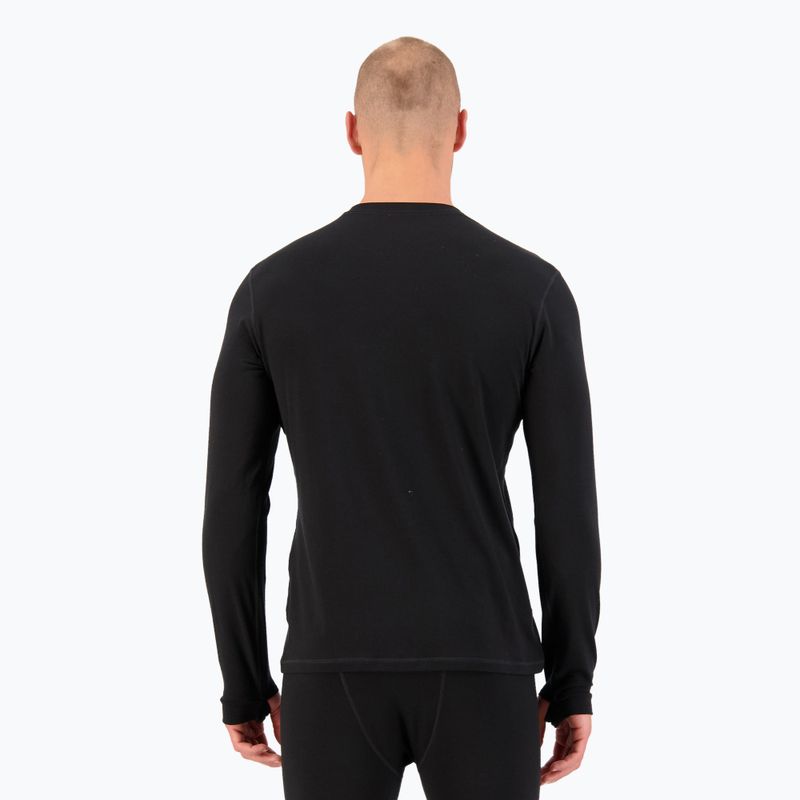 Men's Mons Royale Cascade Merino Base Layer thermal longsleeve black 3