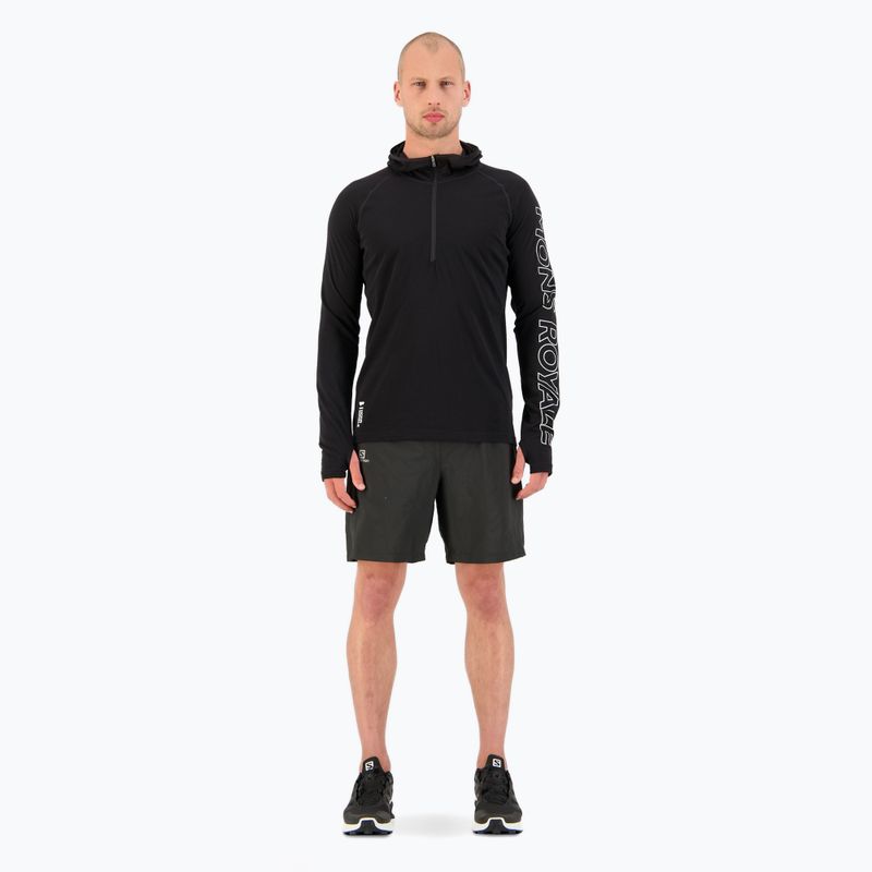 Men's thermal sweatshirt Mons Royale Temple Tech Hood black 2