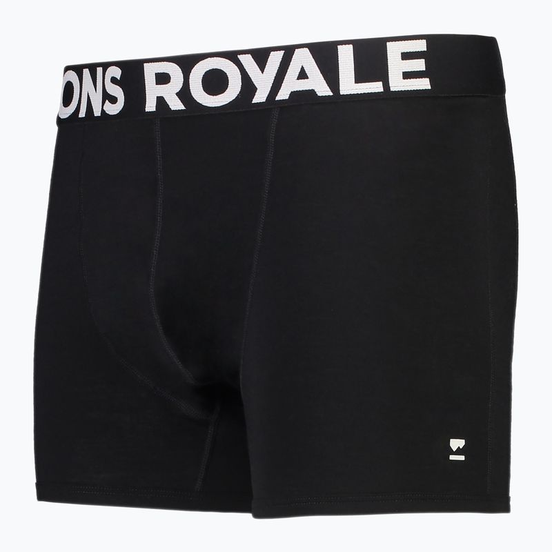 Men's thermal boxer shorts Mons Royale Hold 'em Shorty Merino black 2