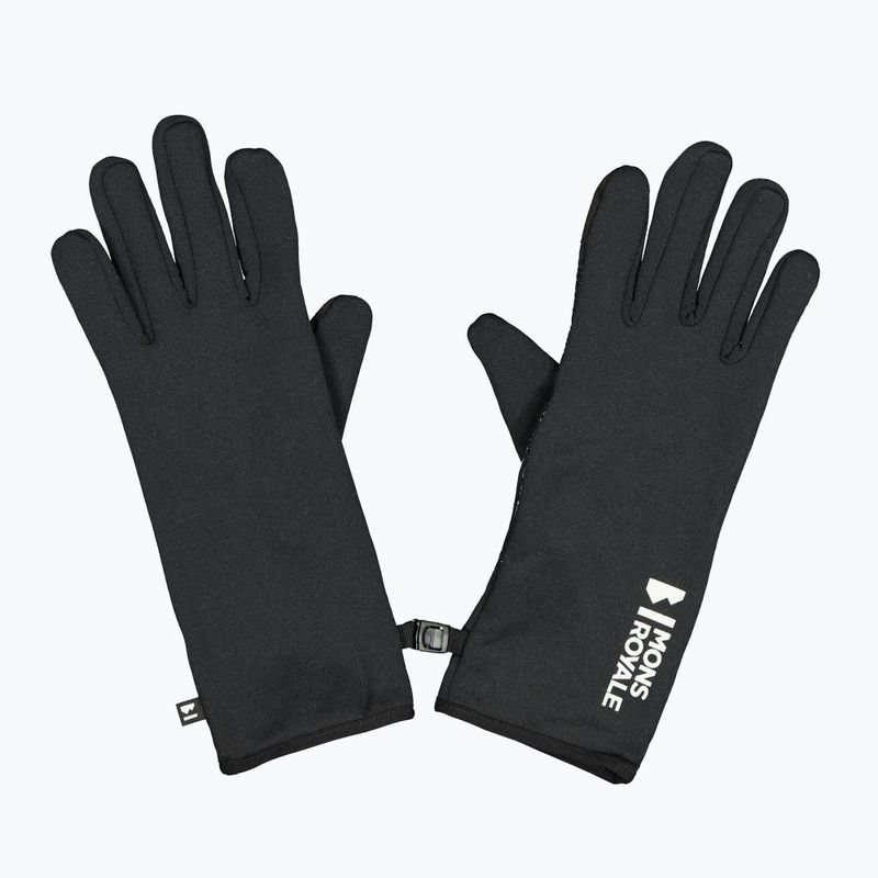 Mons Royale Amp Merino Fleece black gloves