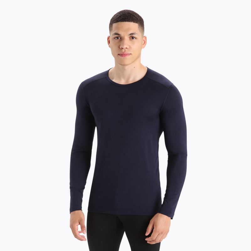 Men's thermal base layer top icebreaker 200 Oasis Crewe midnight navy
