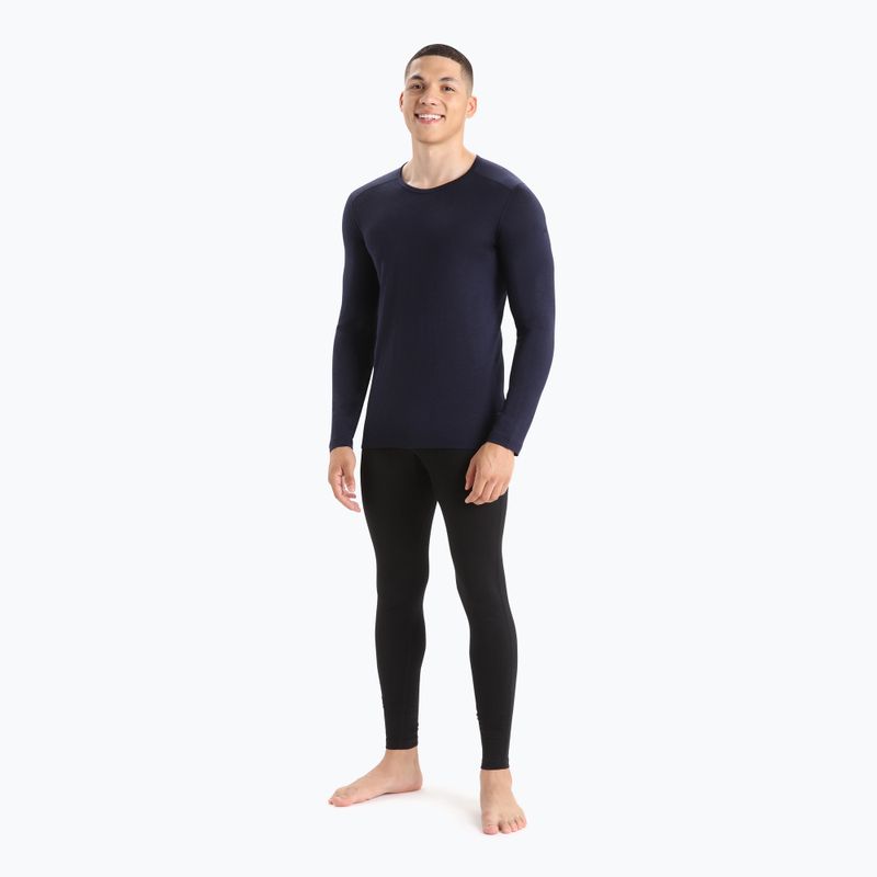 Men's thermal base layer top icebreaker 200 Oasis Crewe midnight navy 2
