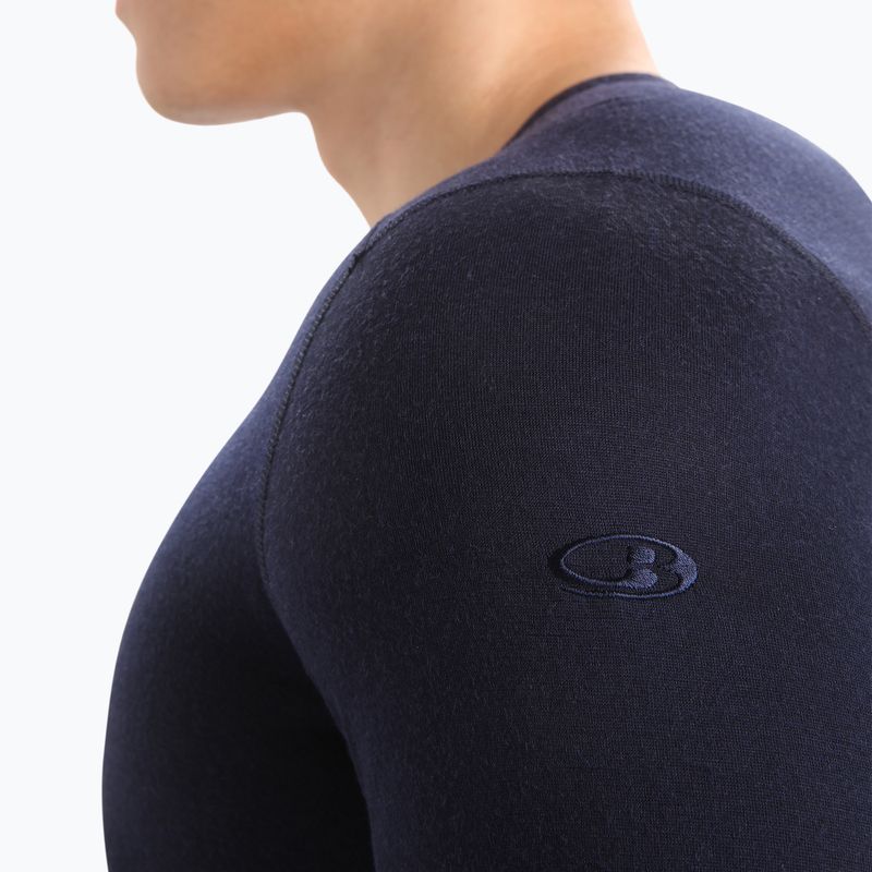 Men's thermal base layer top icebreaker 200 Oasis Crewe midnight navy 5