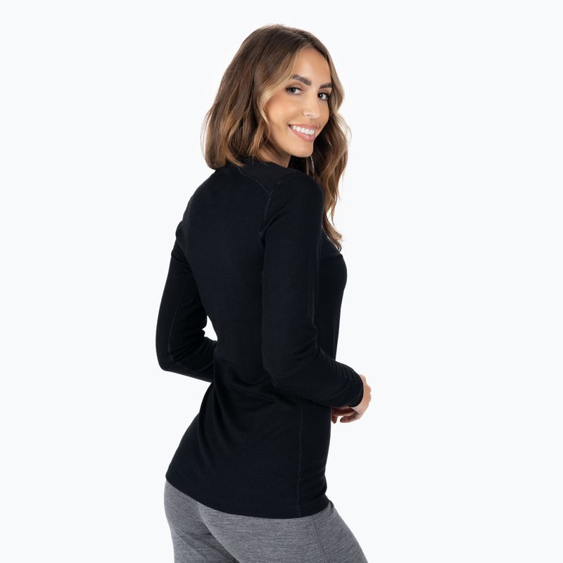 Women's thermal base layer top icebreaker 200 Oasis Crewe black 3