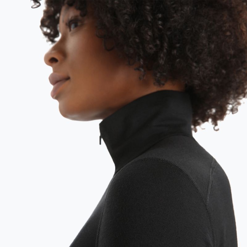 Women's thermal base layer icebreaker 200 Oasis Half Zip black 5
