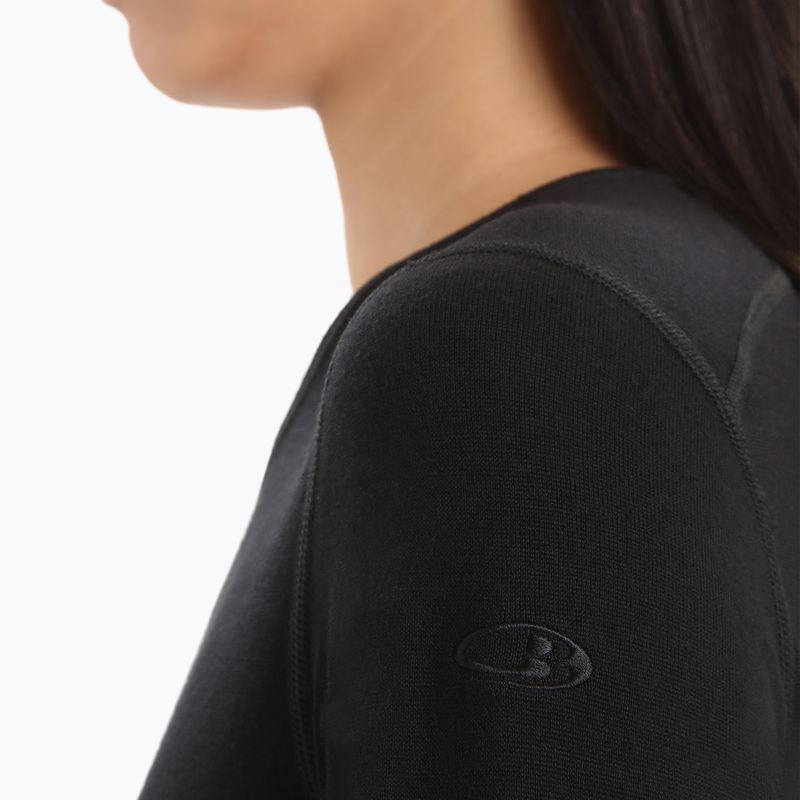 Women's thermal active sweatshirt icebreaker 260 Tech Crewe black 5
