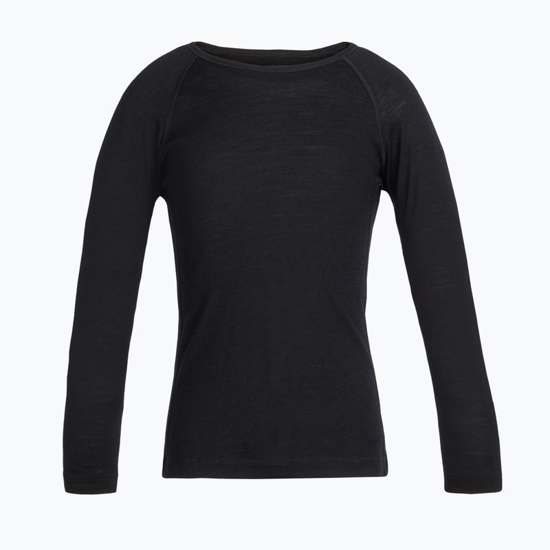Children's thermal base layer icebreaker 200 Oasis Crewe black