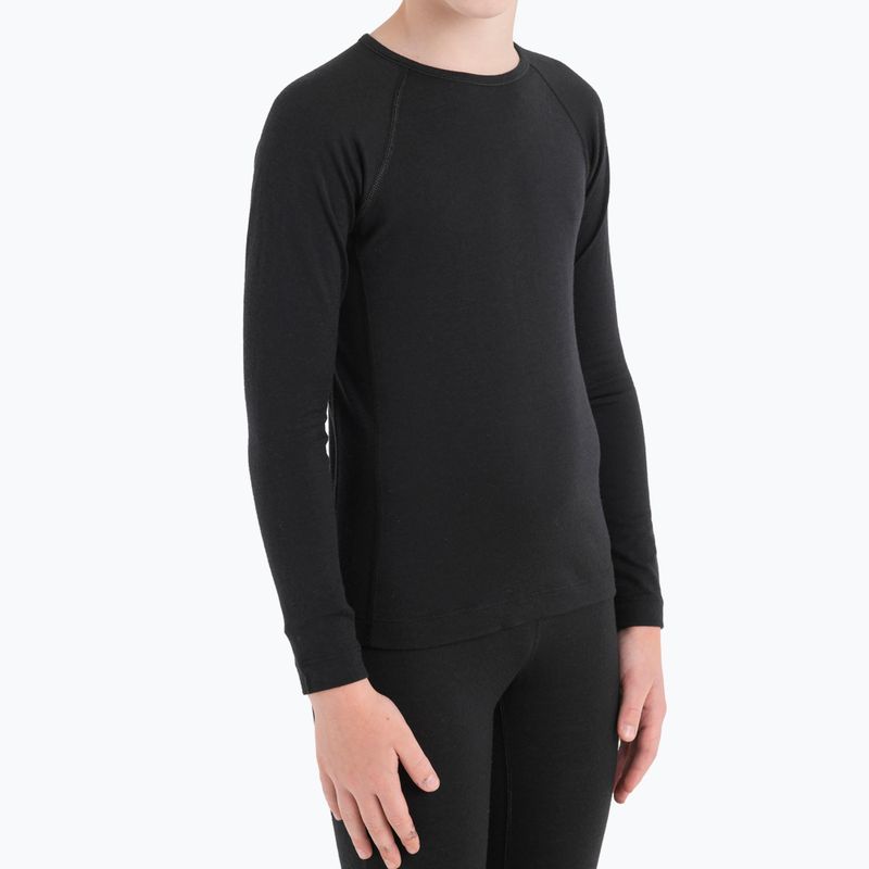 Children's thermal longsleeve icebreaker 200 Oasis Crewe black 4