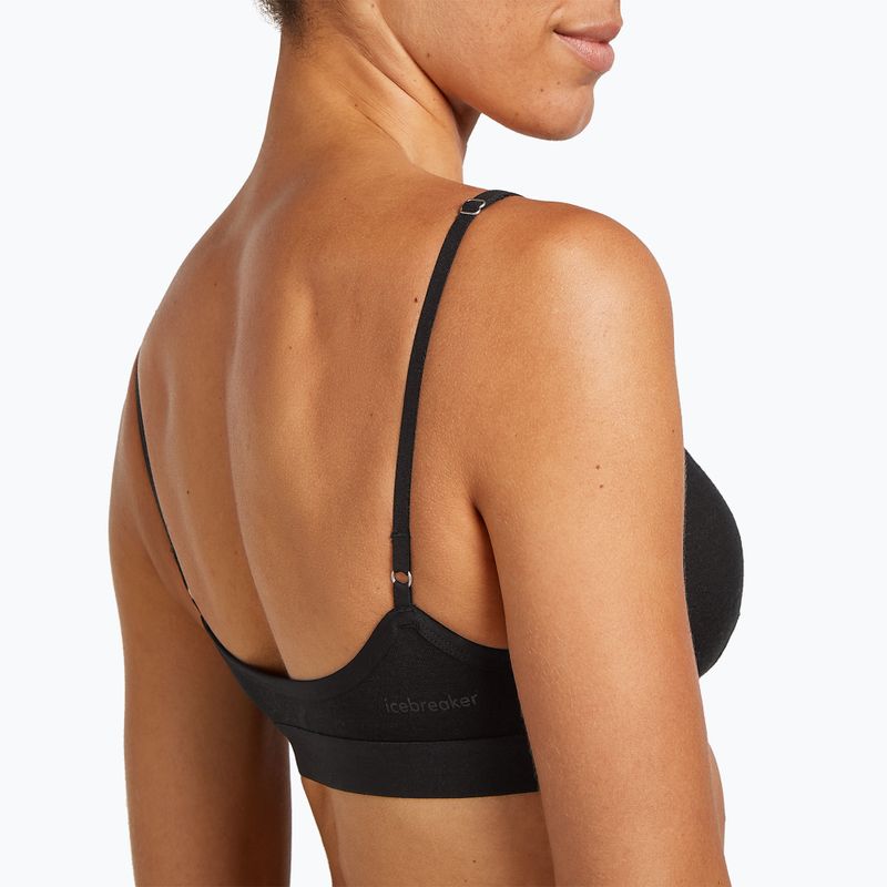 Thermal sports bra icebreaker Merino 150 Siren Bra Inserts black 7