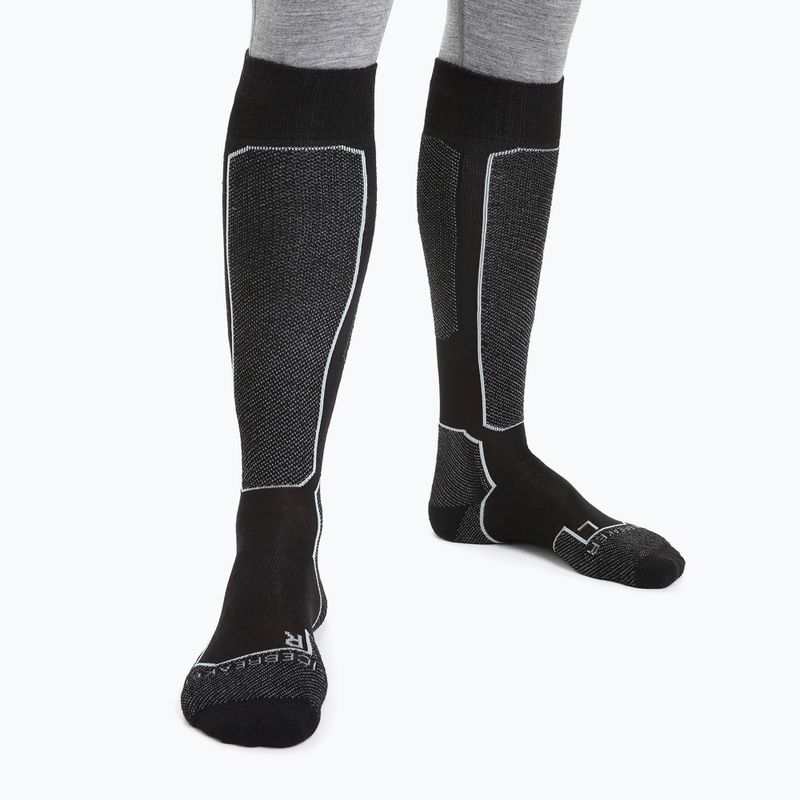 Men's ski socks icebreaker Ski+ Light OTC black 2