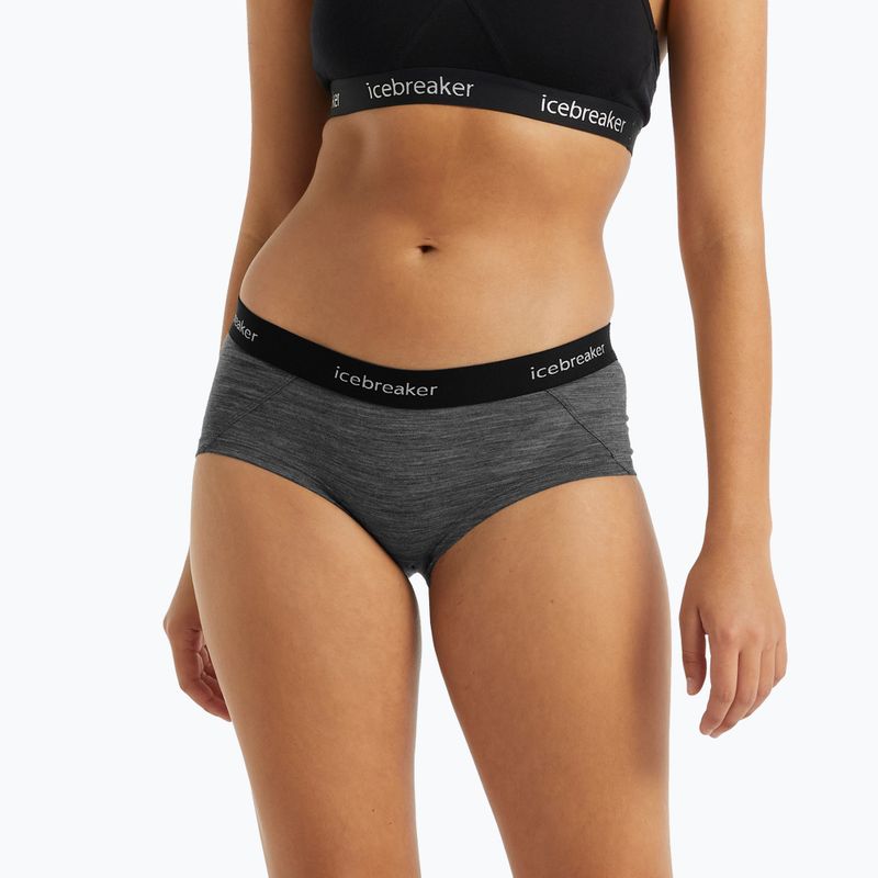 Icebreaker women's thermal boxer shorts Sprite Hot Grtistone 103023 4