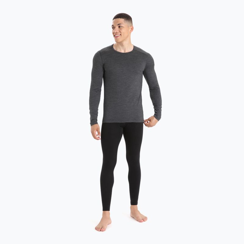 Men's thermal base layer top icebreaker 200 Oasis Crewe gritstone 2