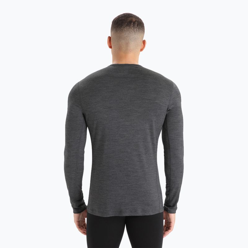 Men's thermal base layer top icebreaker 200 Oasis Crewe gritstone 3
