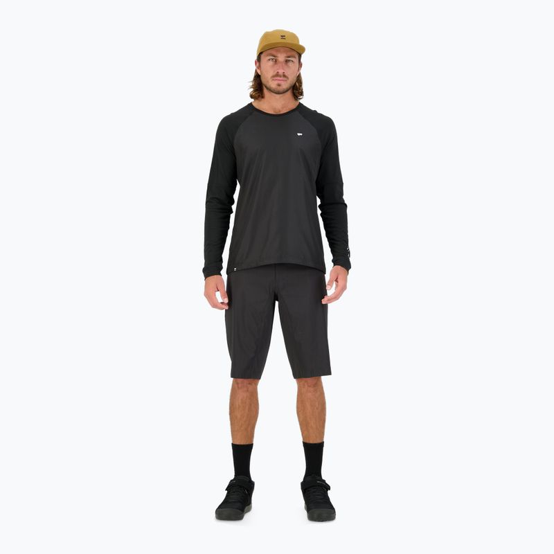 Men's Cycling Longsleeve Mons Royale Tarn Merino Shift Wind Jersey black 2