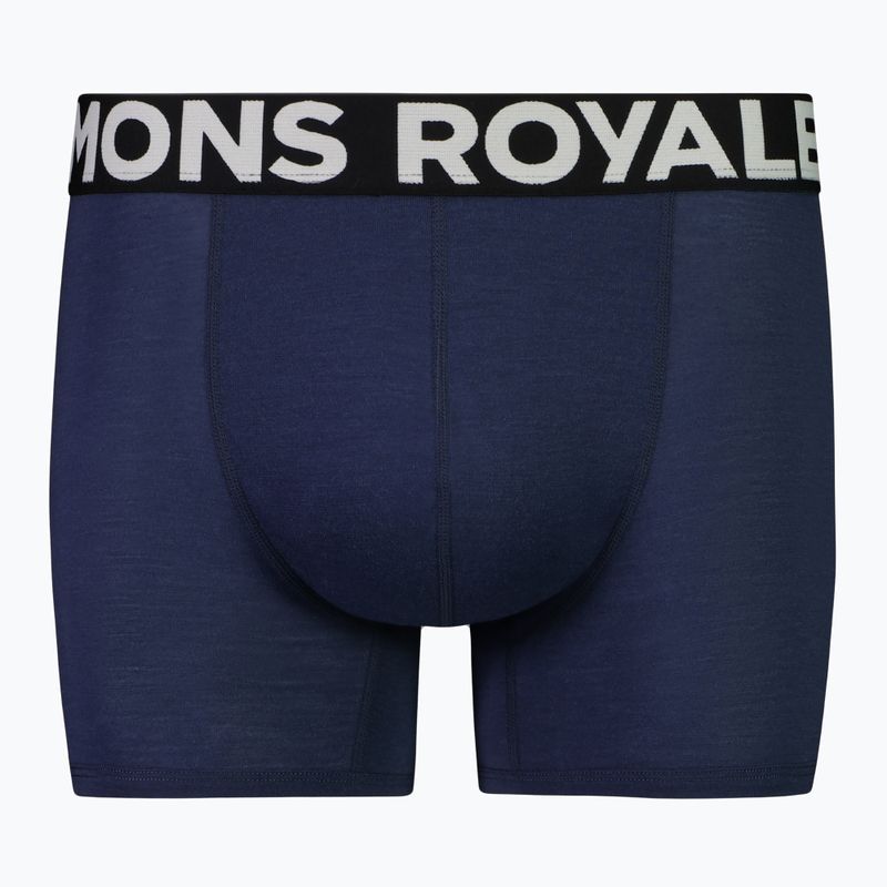 Men's Mons Royale Hold 'em Merino midnight thermal boxer shorts